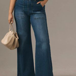 The Kit High-Rise Wide-Leg Utility Trouser Jeans by Pilcro